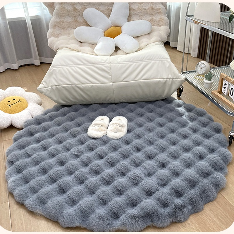 Fluffy Round Rug