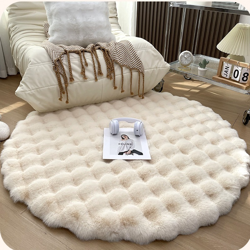 Fluffy Round Rug