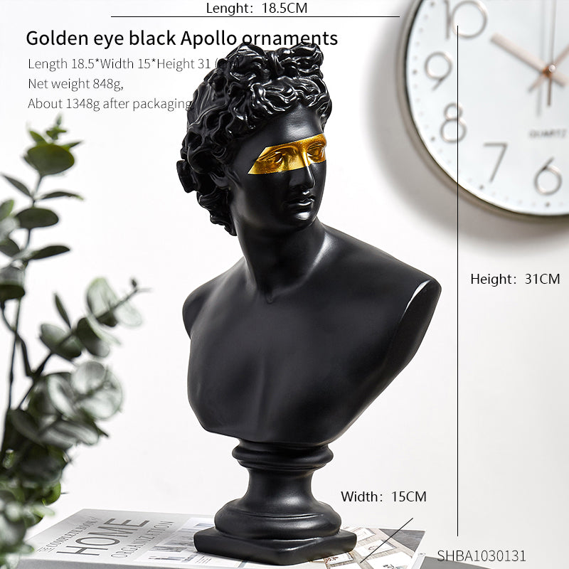 Apolo Golden Eye Resin Decorative Piece