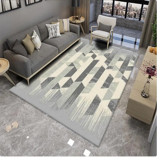 Velvet Area Rug for Living Room