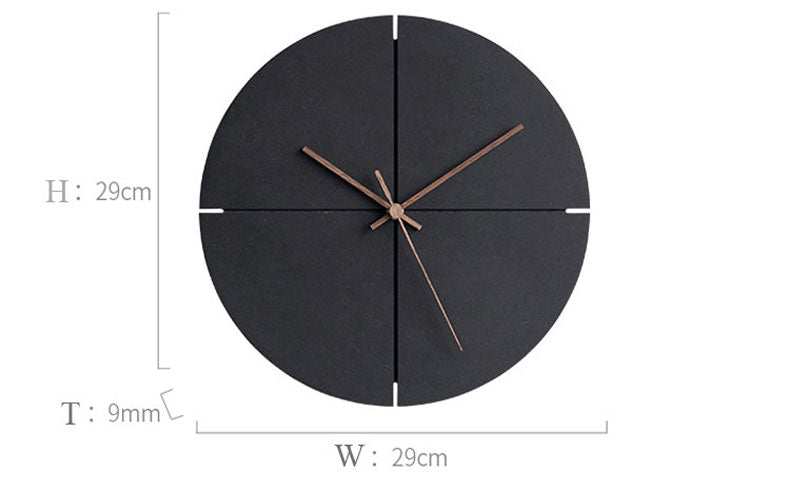Horloge Murale Silencieuse Moderne Minimaliste