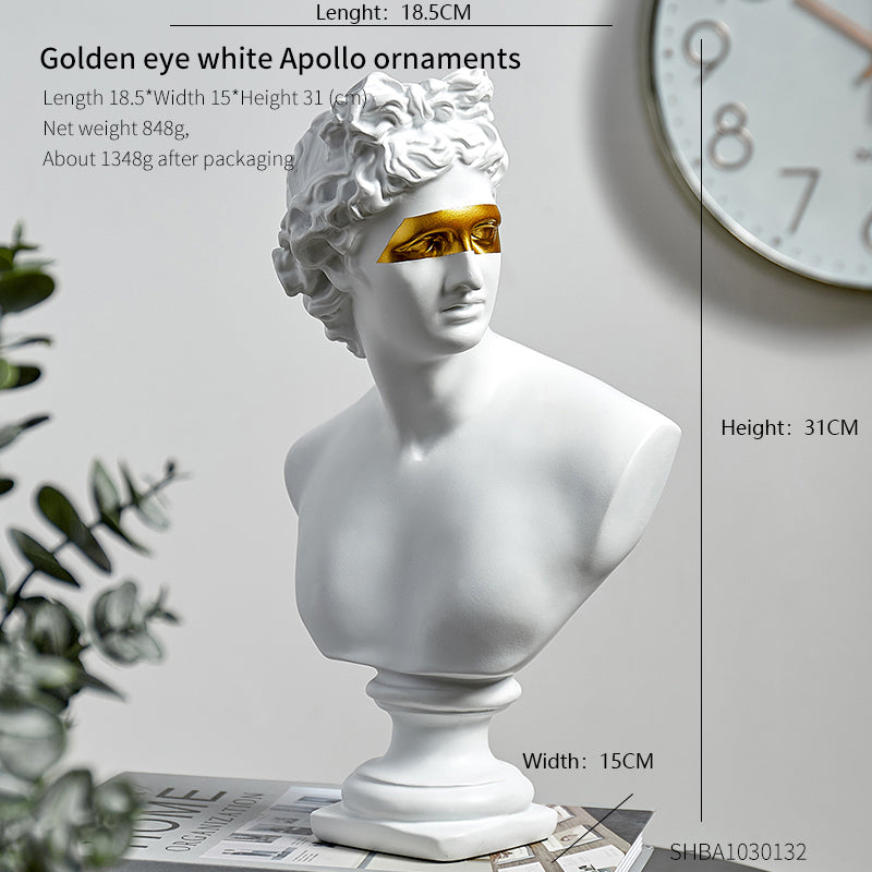 Apolo Golden Eye Resin Decorative Piece