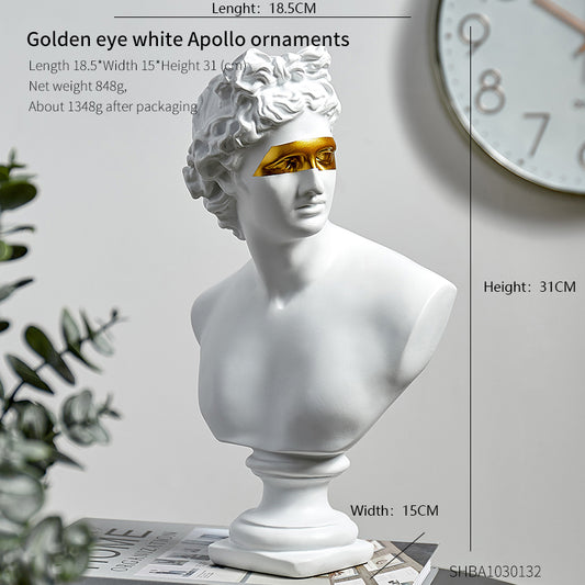 Apolo Golden Eye Resin Decorative Piece