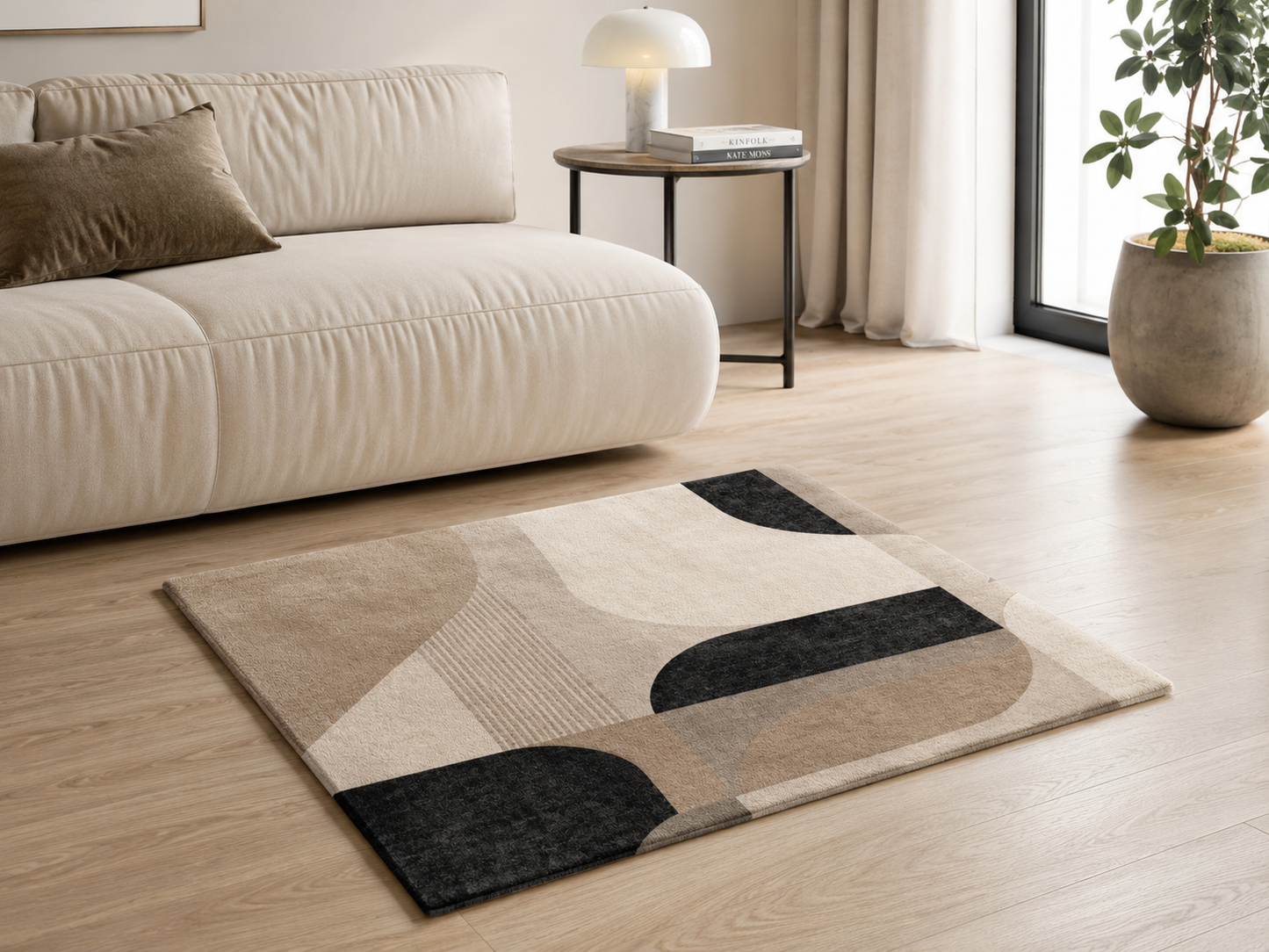 Tapis personnalisable en velours corail 80 x 50 cm