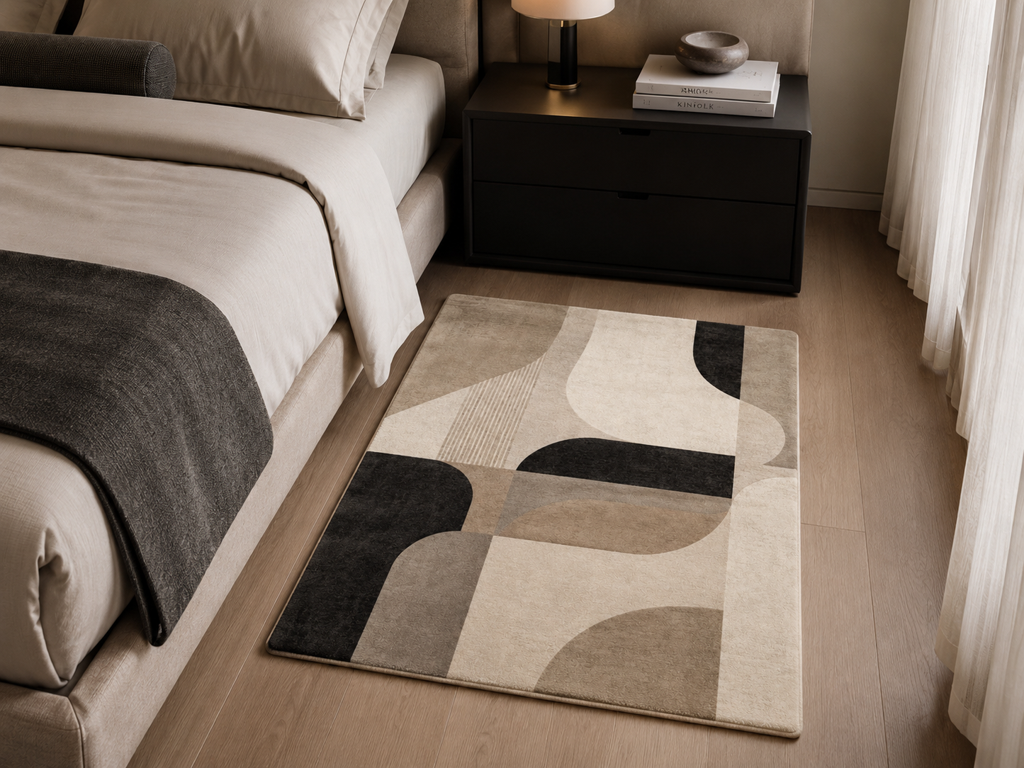 Tapis personnalisable en velours corail 80 x 50 cm