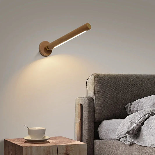 Lampe de nuit en bois