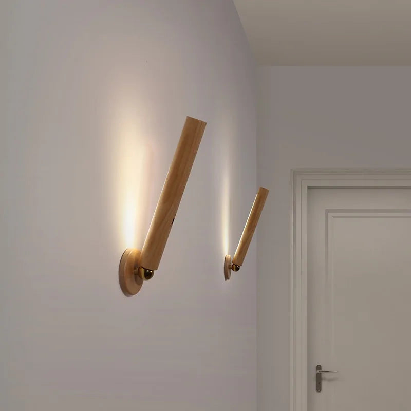 Lampe de nuit en bois