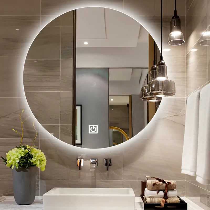 Miroir de salle de bain avec LED