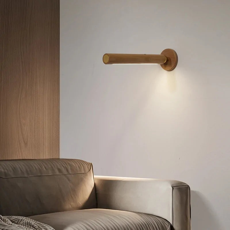 Lampe de nuit en bois